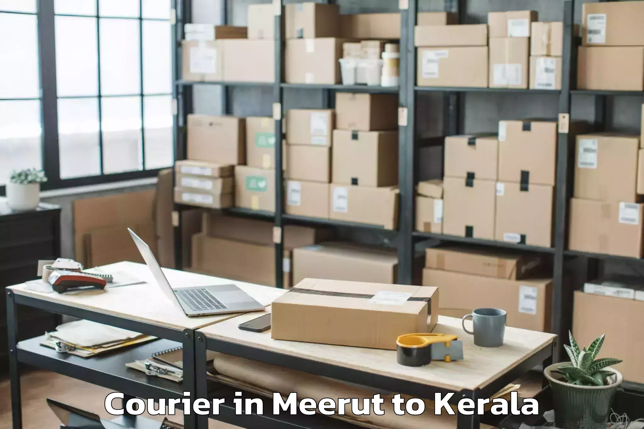 Affordable Meerut to Poojapura Courier